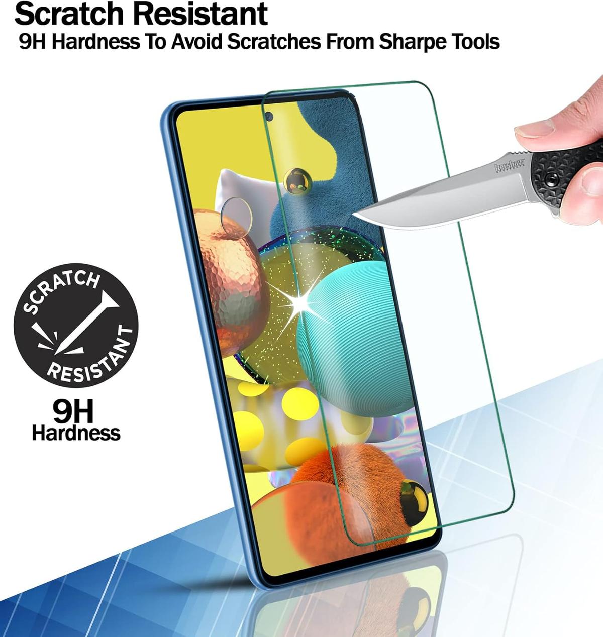 Tempered Glass Screen Protector for Samsung Galaxy A72 – Ultra-Thin, Anti-Scratch & Smudge Resistant, photo 2 of 3