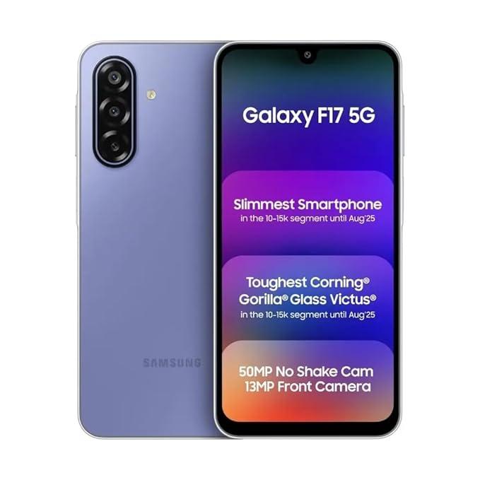 Samsung Galaxy F17 5G, Neo Black & Violet Pop (4GB, 128GB) | Dual Sim | Brand New | ! Year Warranty