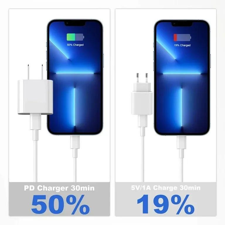 20W Changer with 2-Pack 6ft Fast Charger Compatible with iPhone 14/13/12/11, photo 3 of 5