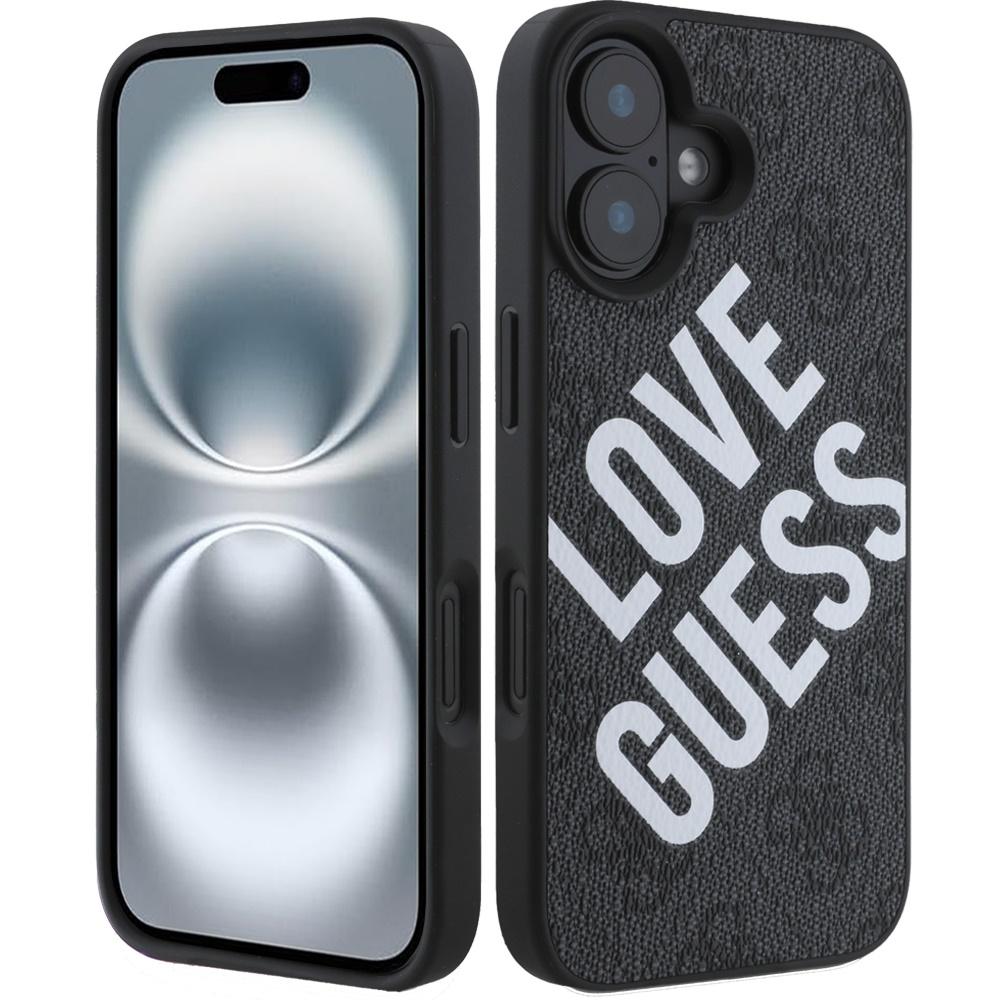 GUESS BIG LOVE 4G MagSafe Case for iPhone 16 – Black Elegance with Iconic Logo, photo 2 of 3