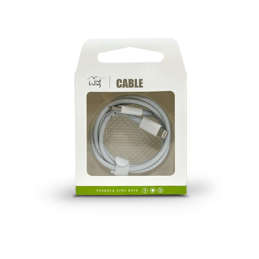 fast charger cable for type C to lightning, white 3FT in white work for iPhone 15 Series, photo 2 of 4