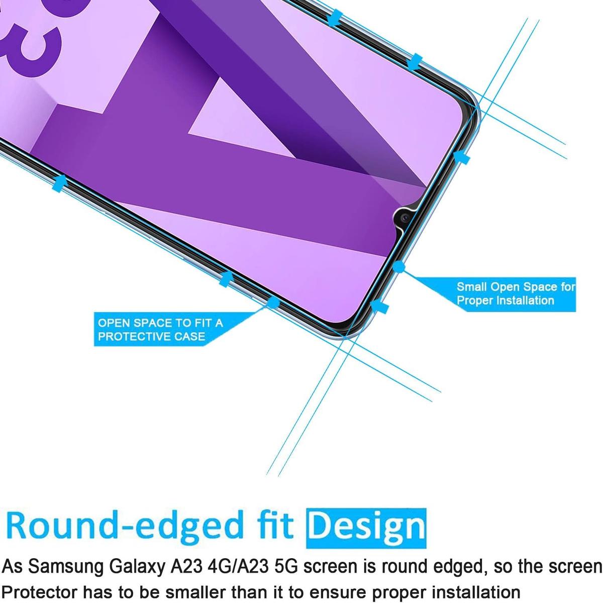Tempered Glass Screen Protector for Samsung Galaxy A23 – Shatterproof, Anti-Scratch & HD Clear, photo 2 of 3