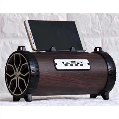 Portable Rechargeable 10W Bluetooth Speaker with FM Radio, TF slot, AUX in, USB, Handsfree, Built-in Boom Woofer in Black