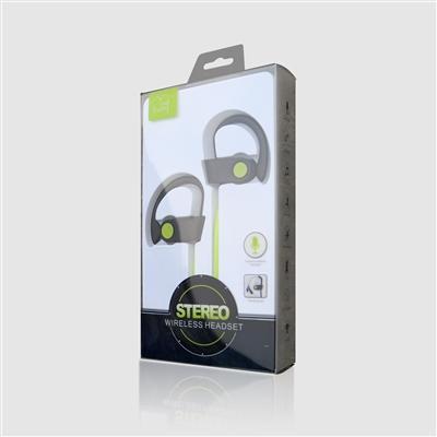 BT-S225 Stereo Sports Bluetooth Headset For Talk and Music in Green, photo 2 of 3