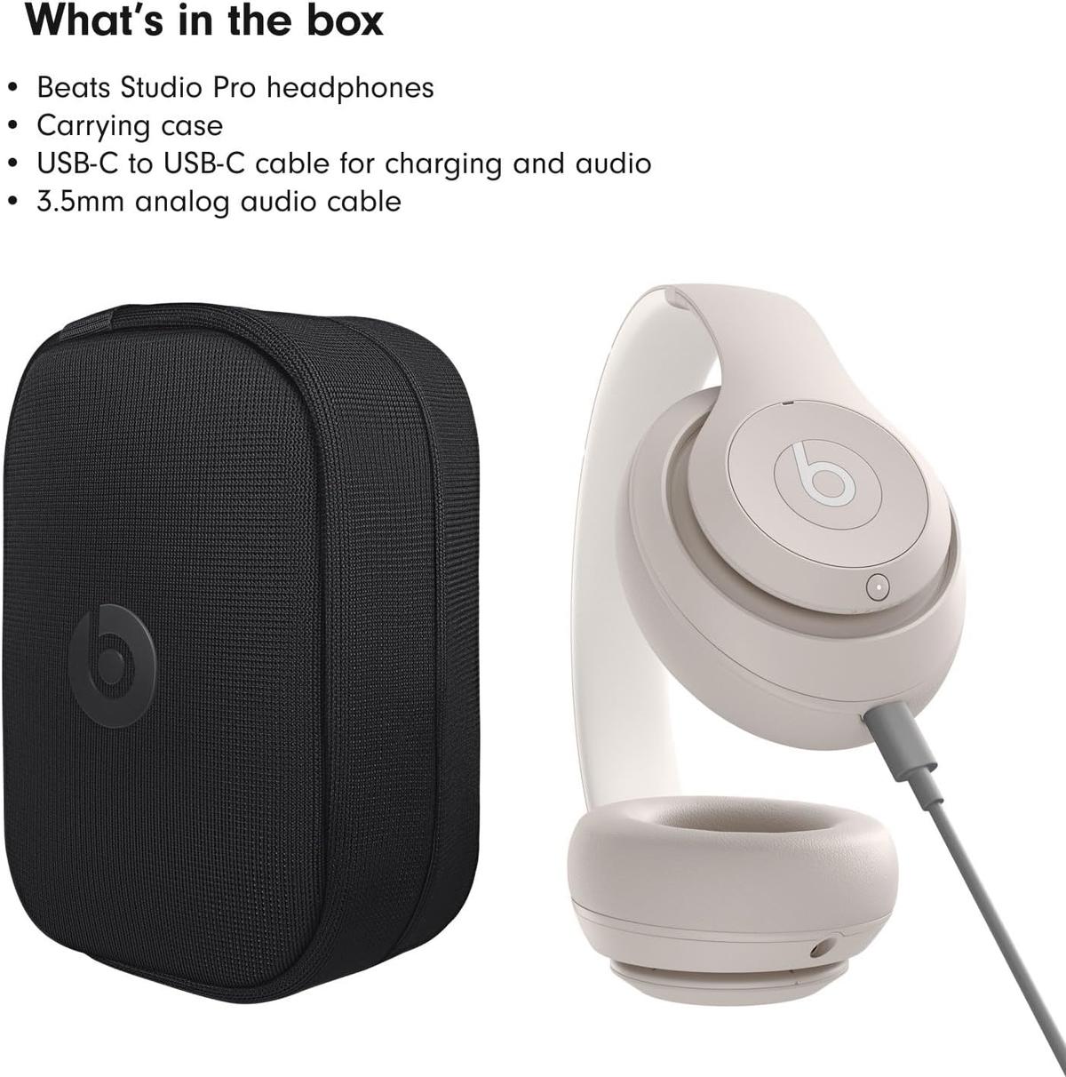 Beats Studio Pro - Wireless Bluetooth Noise Cancelling Headphones - Sandstone, photo 5 of 7