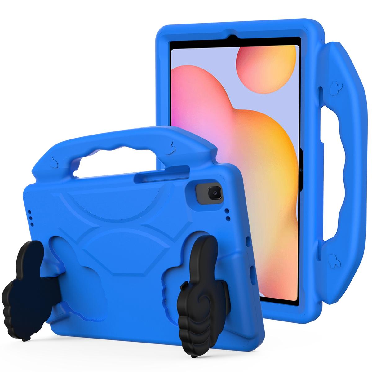 Samsung Galaxy Tab A8 10.5 inch (2022) Thumbs Up Kickstand Shockproof Tablet Case Cover - Blue