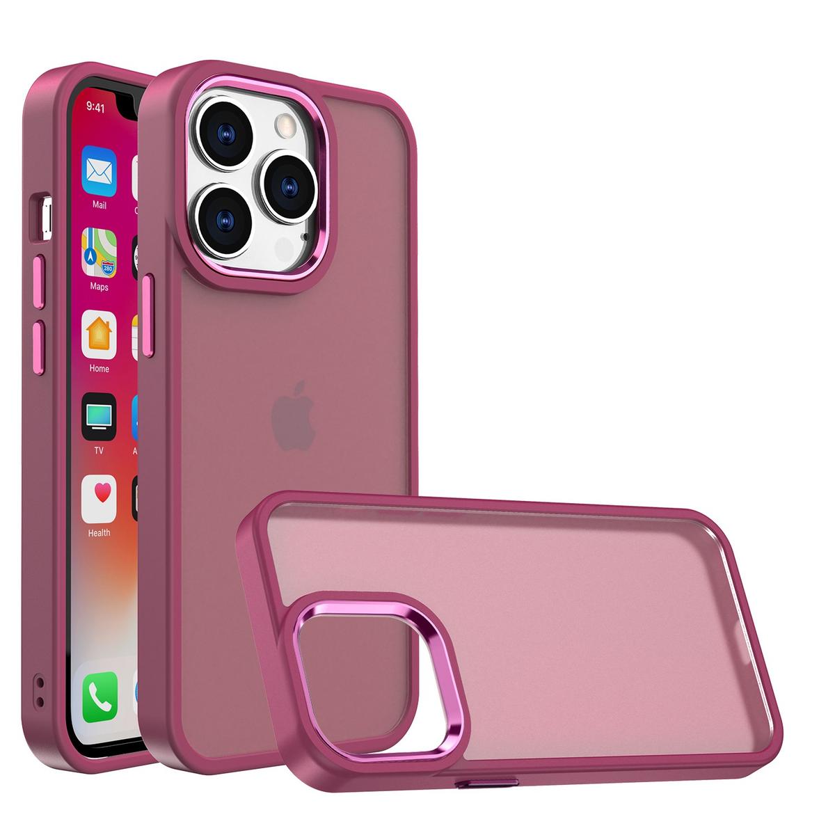 iPhone 15 Plus Polished Oil Thick Acrylic Hybrid Case with Metal Buttons, photo 3 of 9