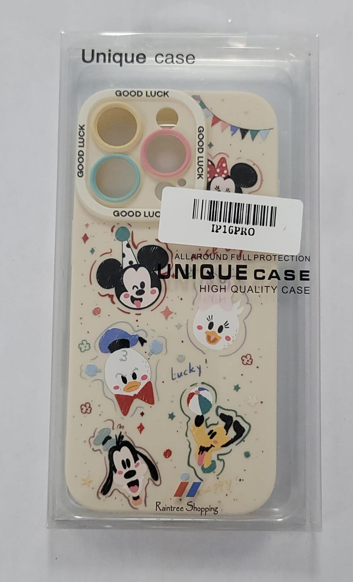 Disney Character Party Theme iPhone 16 Pro Case – "Good Luck" Edition