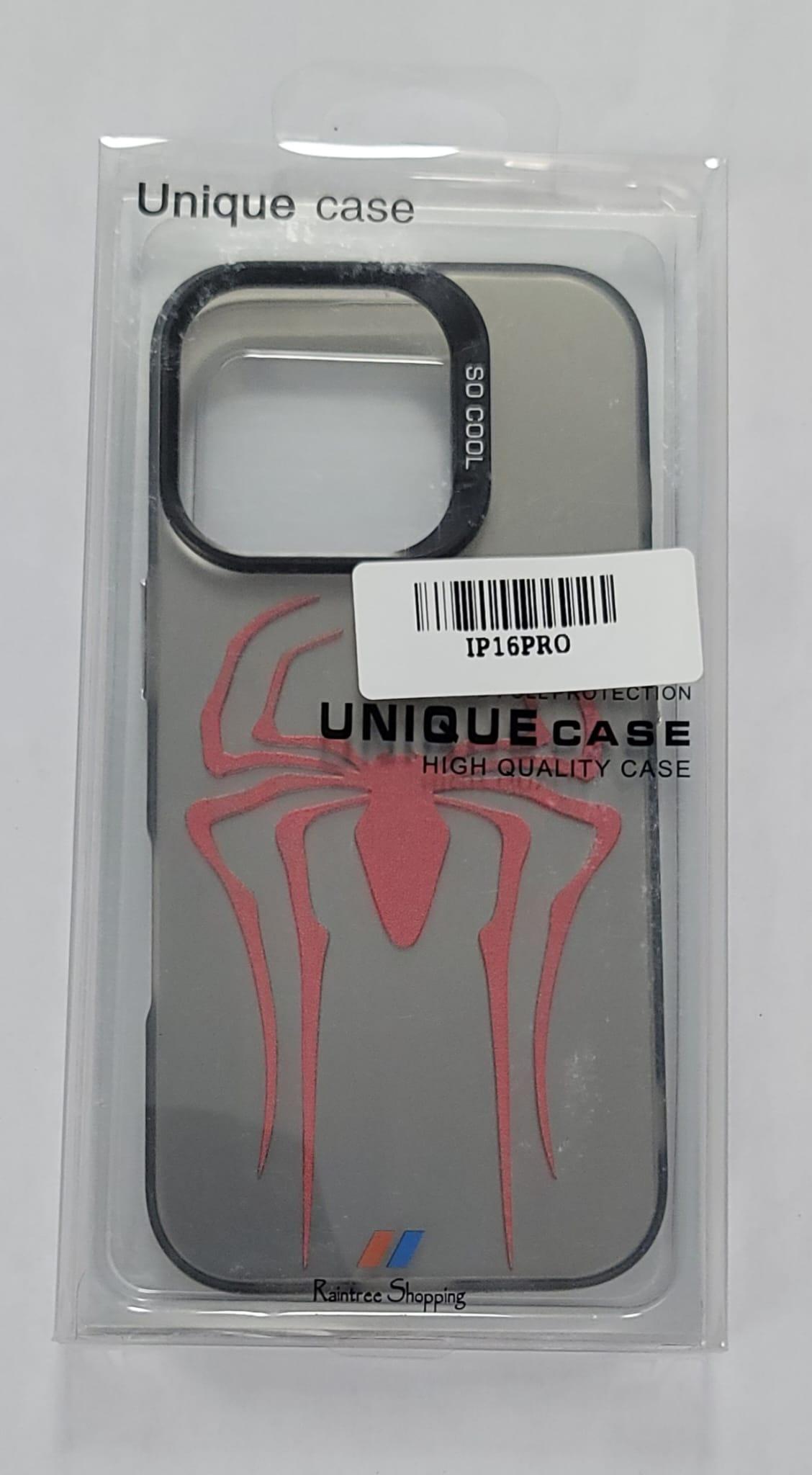 Spider Emblem Matte iPhone 16 Pro Case – Hero-Inspired Design