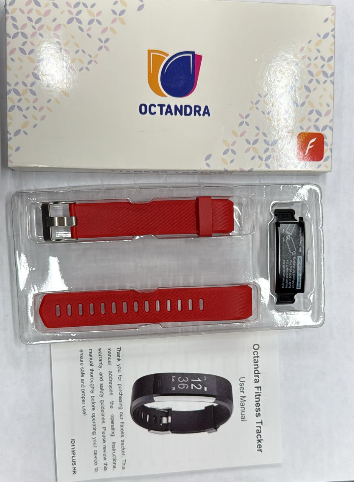 Octandra fitness tracker Plus Smart Watch Sport Watches Health Smart Wristband Heart Rate Fitness Pedometer Bracelet Waterproof Men Woman Watch (Red), moderation, photo 7 of 7