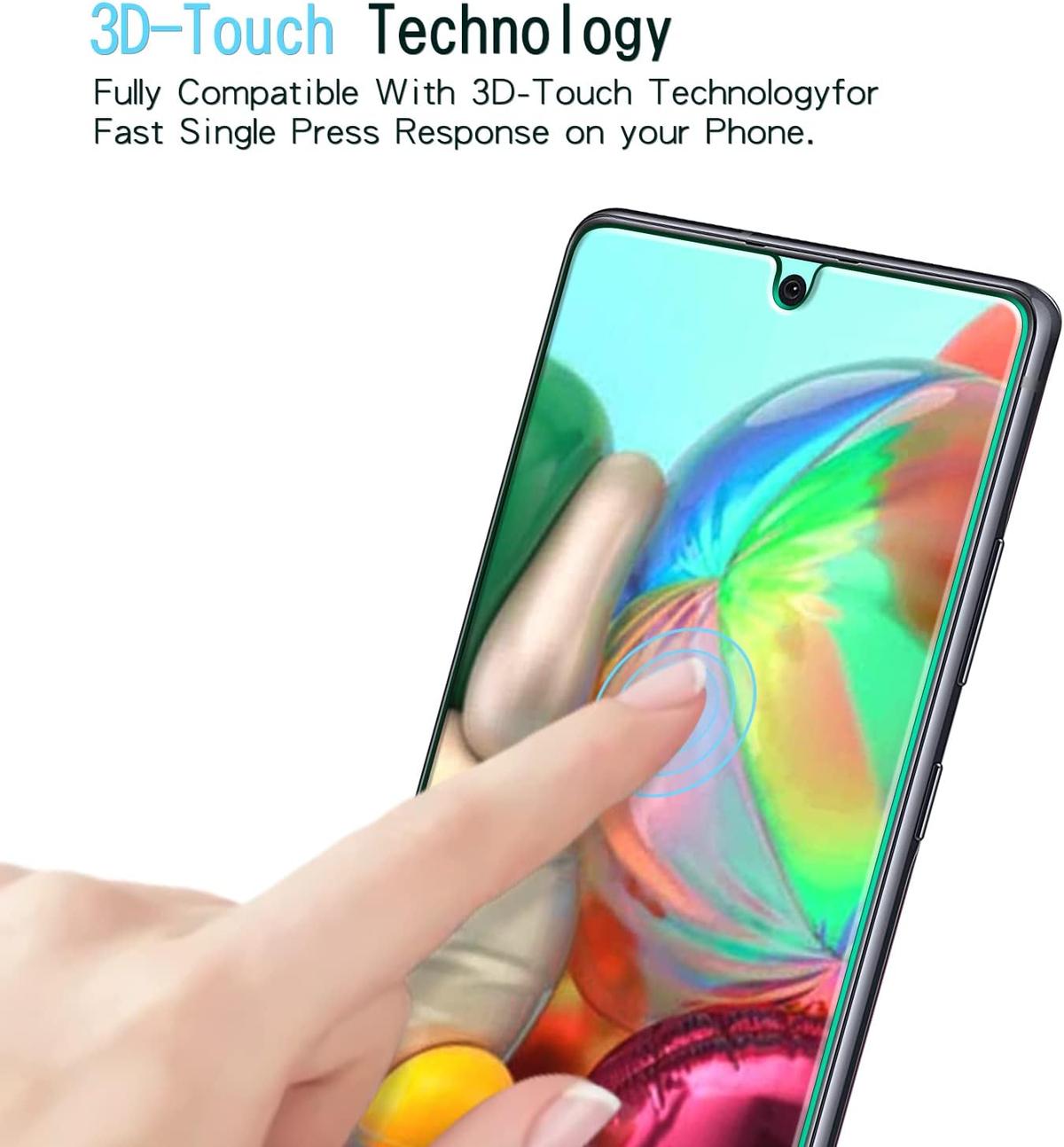 Tempered Glass Screen Protector for Samsung Galaxy A71 – Shatterproof, Anti-Scratch & HD Clear, photo 2 of 3