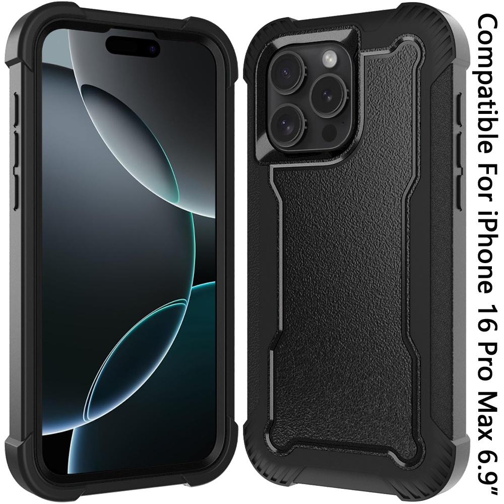 iPhone 16 Pro Max 6.9-Inch Sturdy Thick 3-in-1 Tough Hybrid Case – Heavy-Duty Rugged Shockproof Cover with Triple-Layer Protection, photo 4 of 9