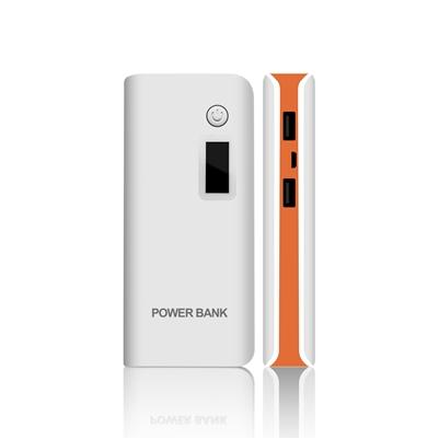 Power Bank 14000mAh w/LCD Orange in White/Orange