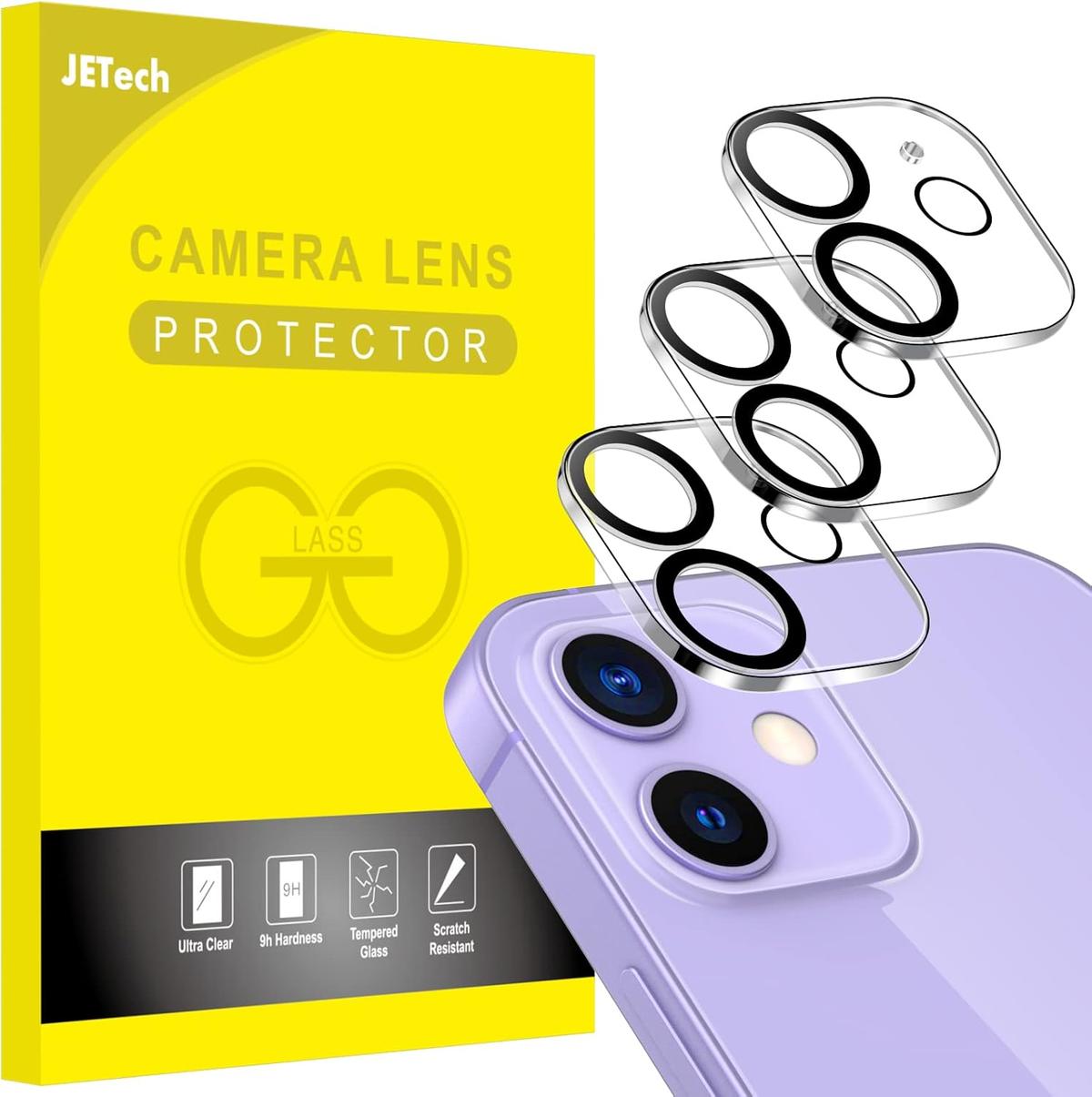 Camera Lens Protector for iPhone 11 – 9H Tempered Glass, Ultra Clear, Anti-Scratch, Case-Friendly (3-Pack)
