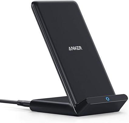 Anker 313 Wireless Charger (Stand), Qi-Certified for iPhone 15/15 Pro/15 Pro Max/14/14 Pro Max, 10W Fast-Charging Galaxy S20, S10