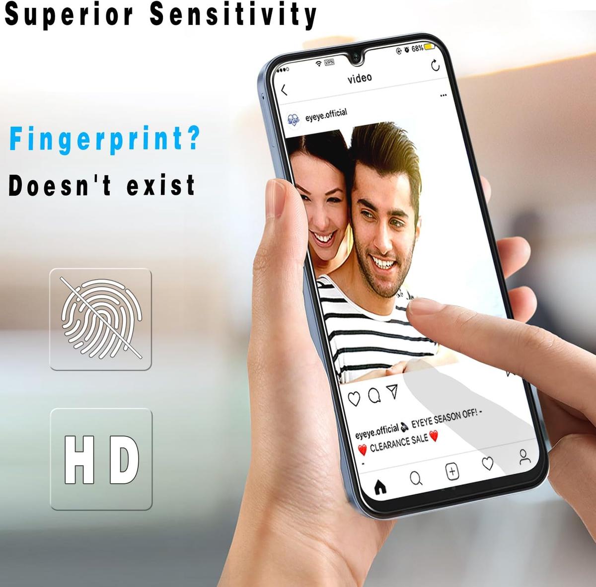 Pack of 3 Samsung Galaxy A16 Tempered Glass Screen Protectors – Ultra Durable, Anti-Scratch, HD Clarity & Easy Bubble-Free Install, photo 3 of 4