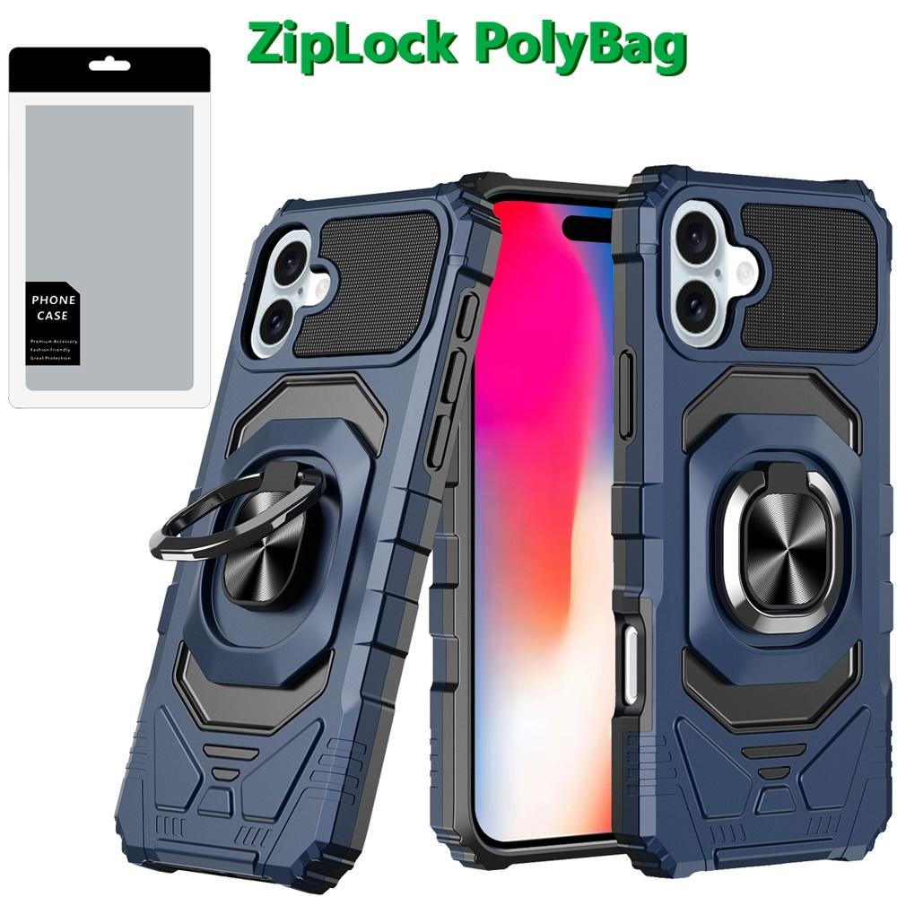 iPhone 16 6.1" Robotic Hybrid Case – Magnetic Ring Stand, photo 3 of 6