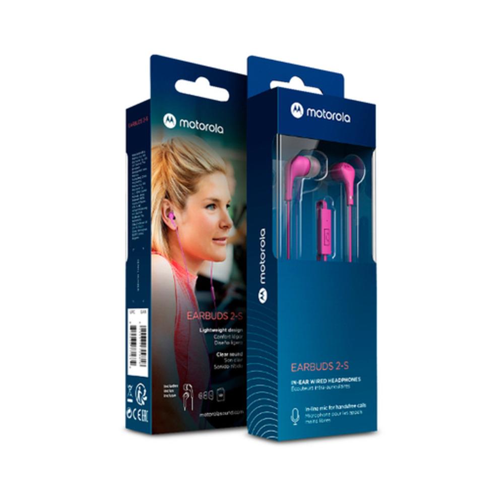 Motorola Wired Earbuds with Microphone PINK