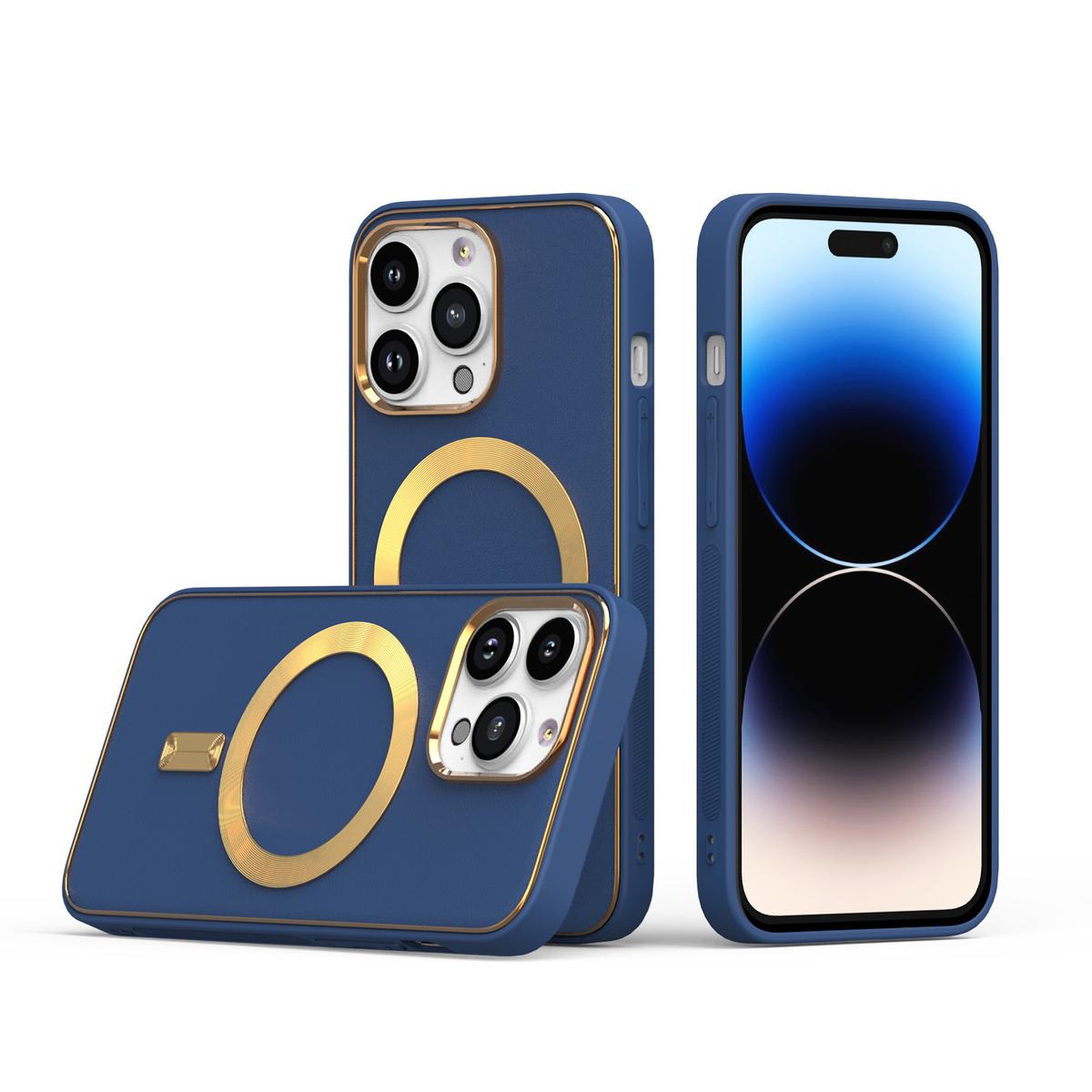 iPhone 14 PLUS Ultimate PU Leather Hybrid Case with [Magnetic Circle] | Elegant & Durable Protective Cover, photo 5 of 7
