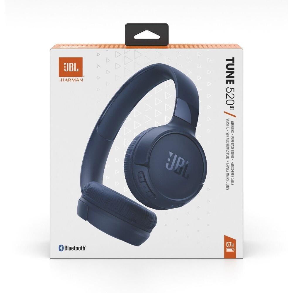 JBL Tune 520BT - Wireless On-Ear Headphones-BLUE