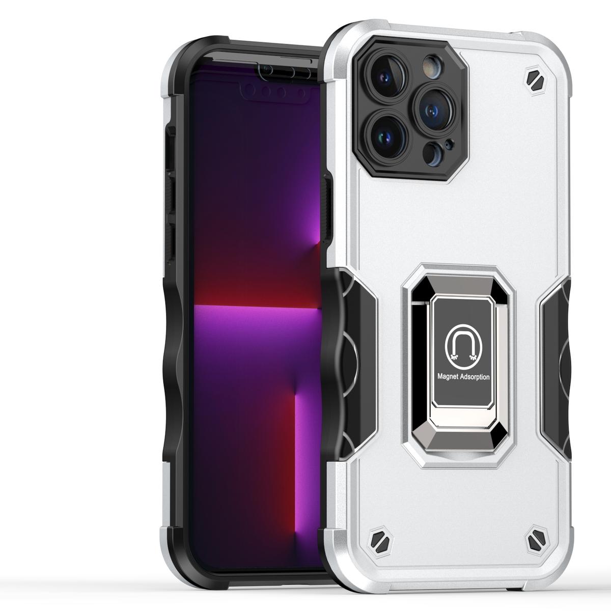 iPhone 13 Pro Max OPTIMUM Magnetic Ring Stand Hybrid Case Cover – Strong Grip, 360° Kickstand & Magnetic Mount Ready, photo 5 of 7