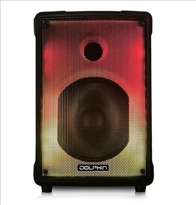 8" Portable 40-Watt-Continous-Power Bluetooth Speaker with Lights and Microphone, photo 4 of 5