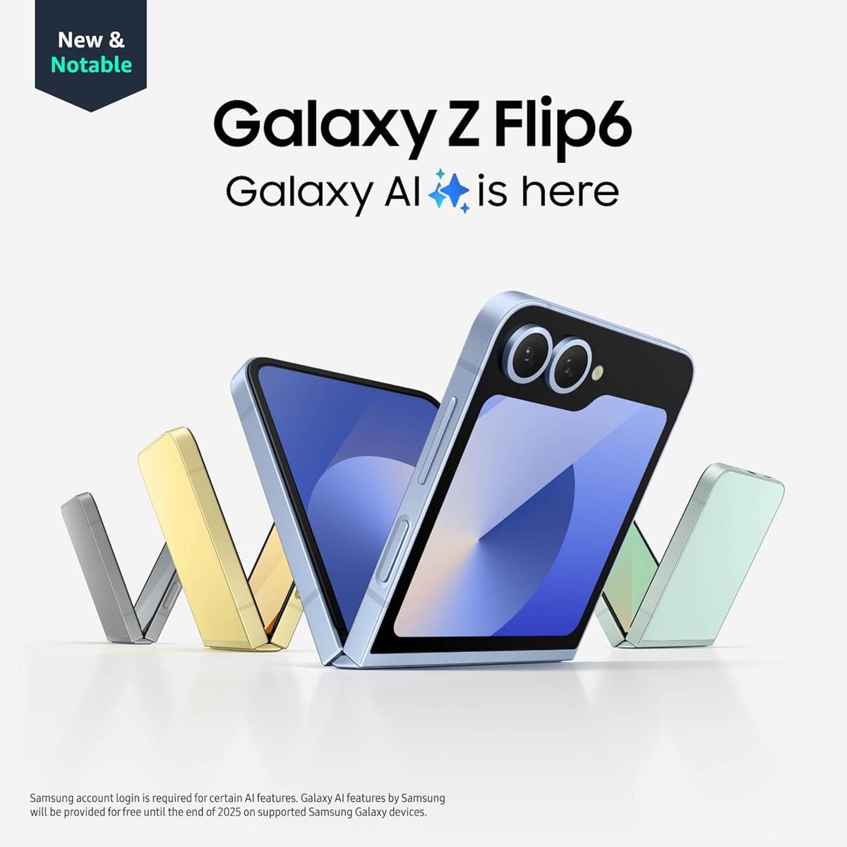 SAMSUNG Galaxy Z Flip6 5G (256GB, 12GB) 6.7" Folding AMOLED, 50MP 4K Camera, Snapdragon 8 Gen 3 Fully Unlocked, Under Warranty, photo 2 of 6