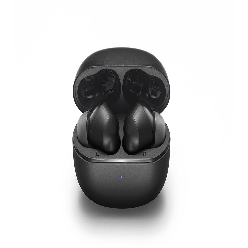 MOTO BUDS 500 ANC - ACTIVE NOISE CANCELING TRUE WIRELESS EARBUDS - 20 hours of music and calls - control with a tap or your finger. Plus IPX4 rating, they're sweat and splash-proof BLACK, photo 3 of 3