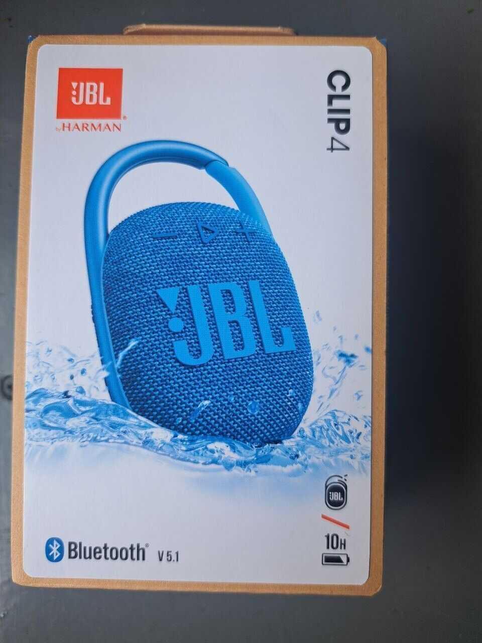JBL Clip 4 Portable Bluetooth Speaker - Blue