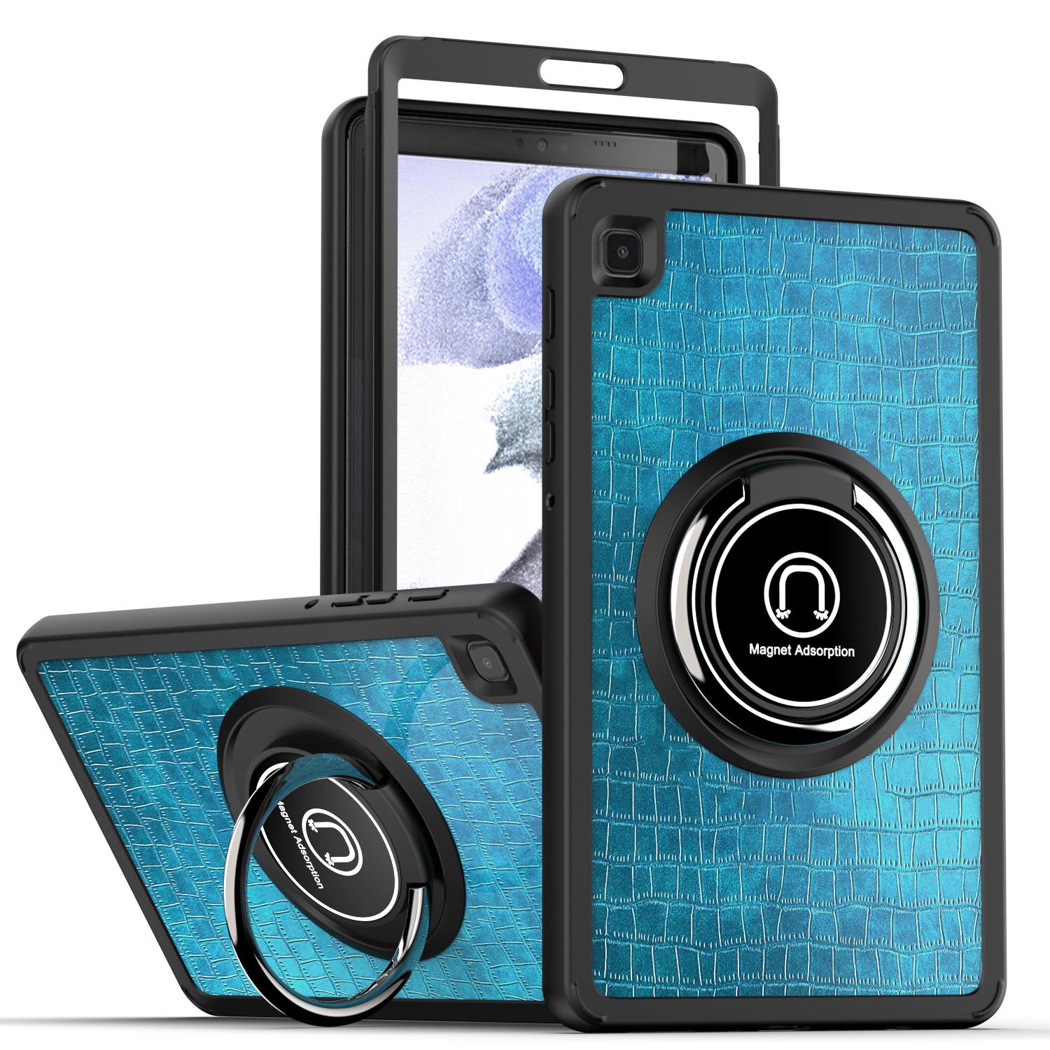 Samsung Galaxy Tab A7 Lite 8.7 inch Tablet Unique Design Magnetic Ring Stand Case Cover - Green Camo
