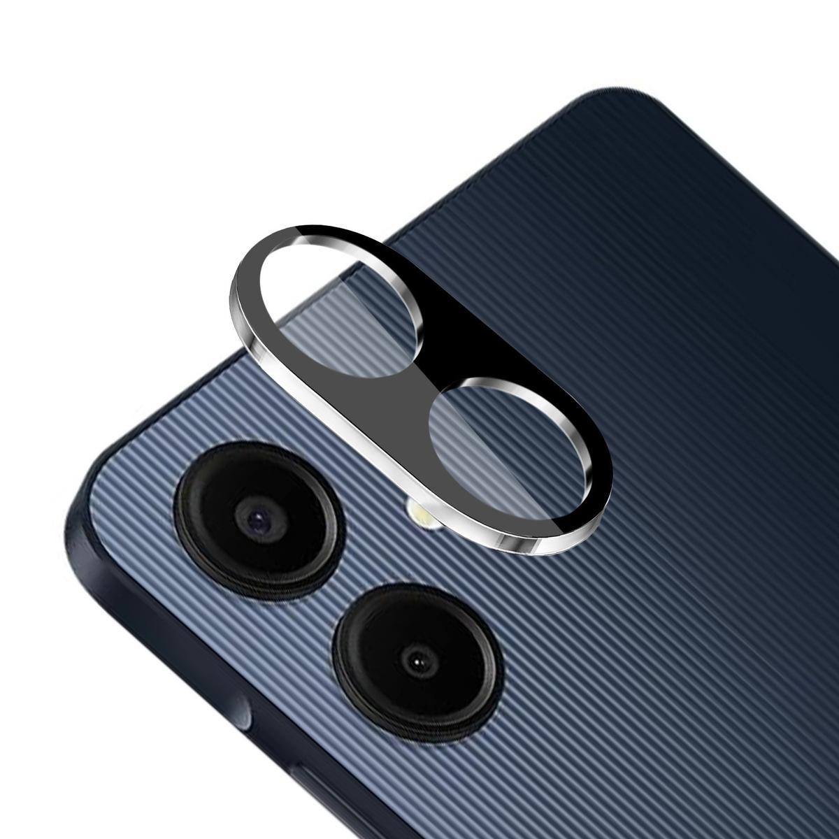 Samsung Galaxy A07 Camera Lens Colored Edge Tempered Glass Protector - Black, photo 2 of 2