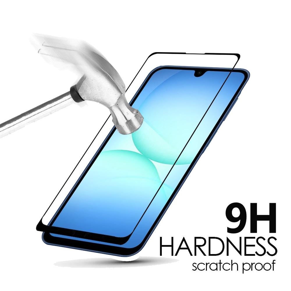 Samsung A17 5G Black edged Tempered Glass (Black) , Scratch And Bubble Free