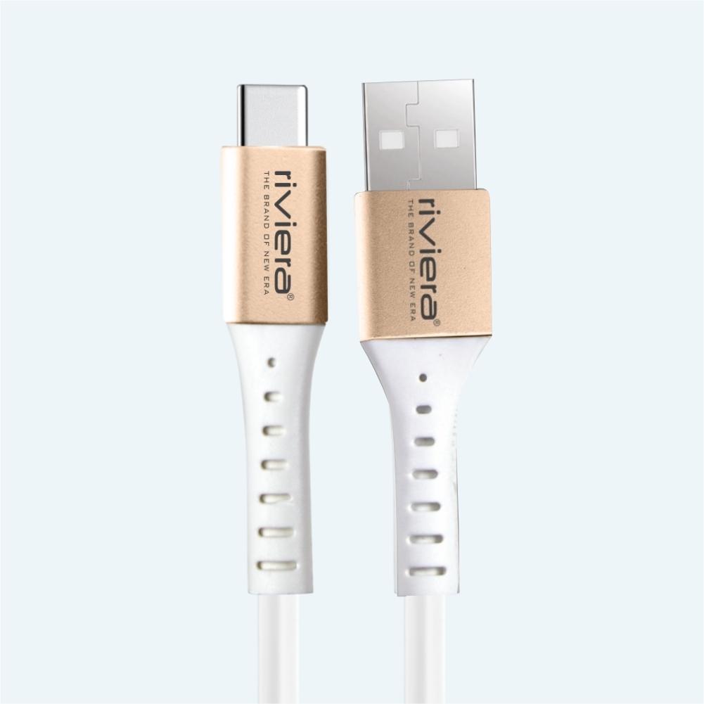 3 Feet [USB - Type C (PD) ] 3 AMP Fast Charging RIVIERA- White, photo 4 of 4