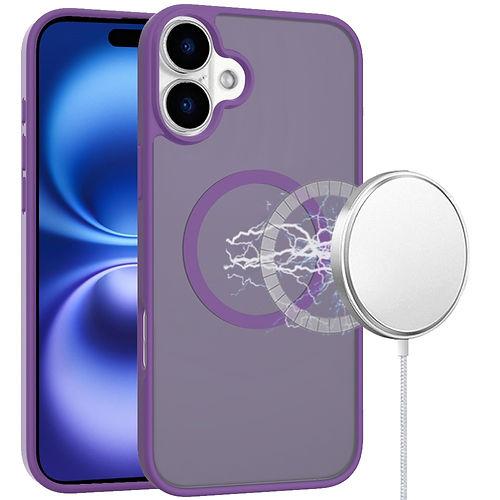 For iPhone 17 Luxury Magnetic Circle Matte Finish Shockproof Hybrid Case Cover, photo 4 of 4