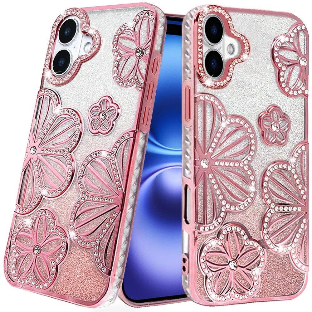 iPhone 17 Luxury Flower Glitter Case.Available in Multiple Colors., photo 4 of 5