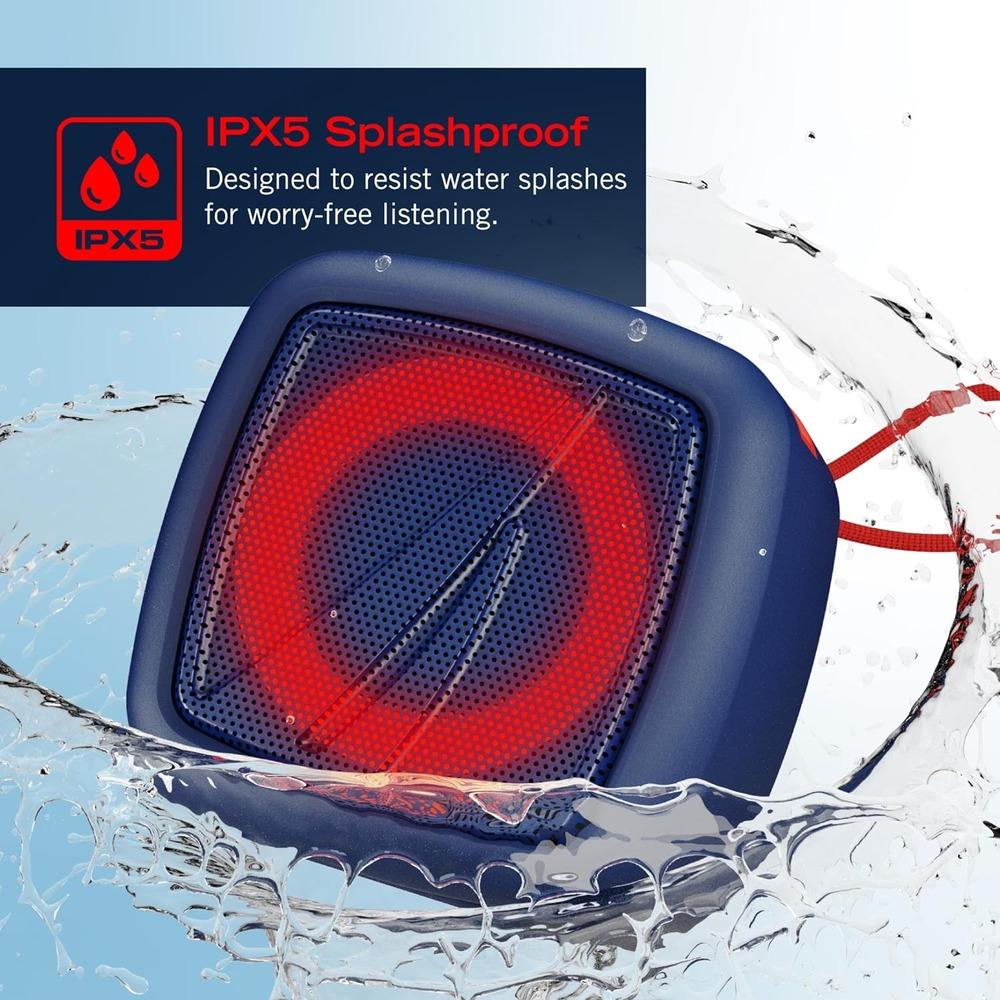 NAUTICA SP110 Portable Bluetooth Speaker-NAVYRED-4