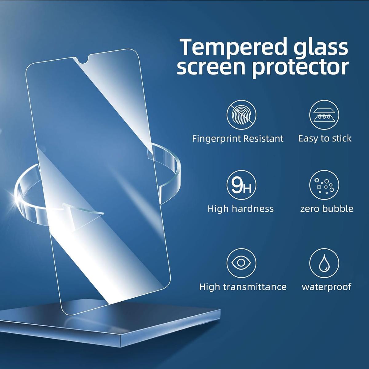 Pack of 3 Samsung Galaxy A06 Tempered Glass Screen Protectors – Ultra Durable, Anti-Scratch, HD Clarity & Easy Bubble-Free Install, photo 3 of 5
