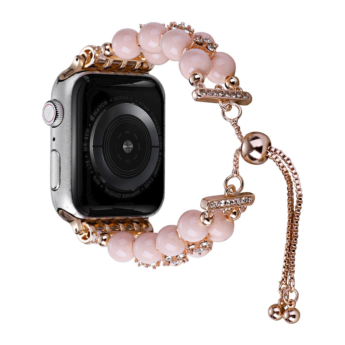 Fashionable And High-End Chain Pearl Strap For Apple Watch /42/44/45/49mm, photo 2 of 4