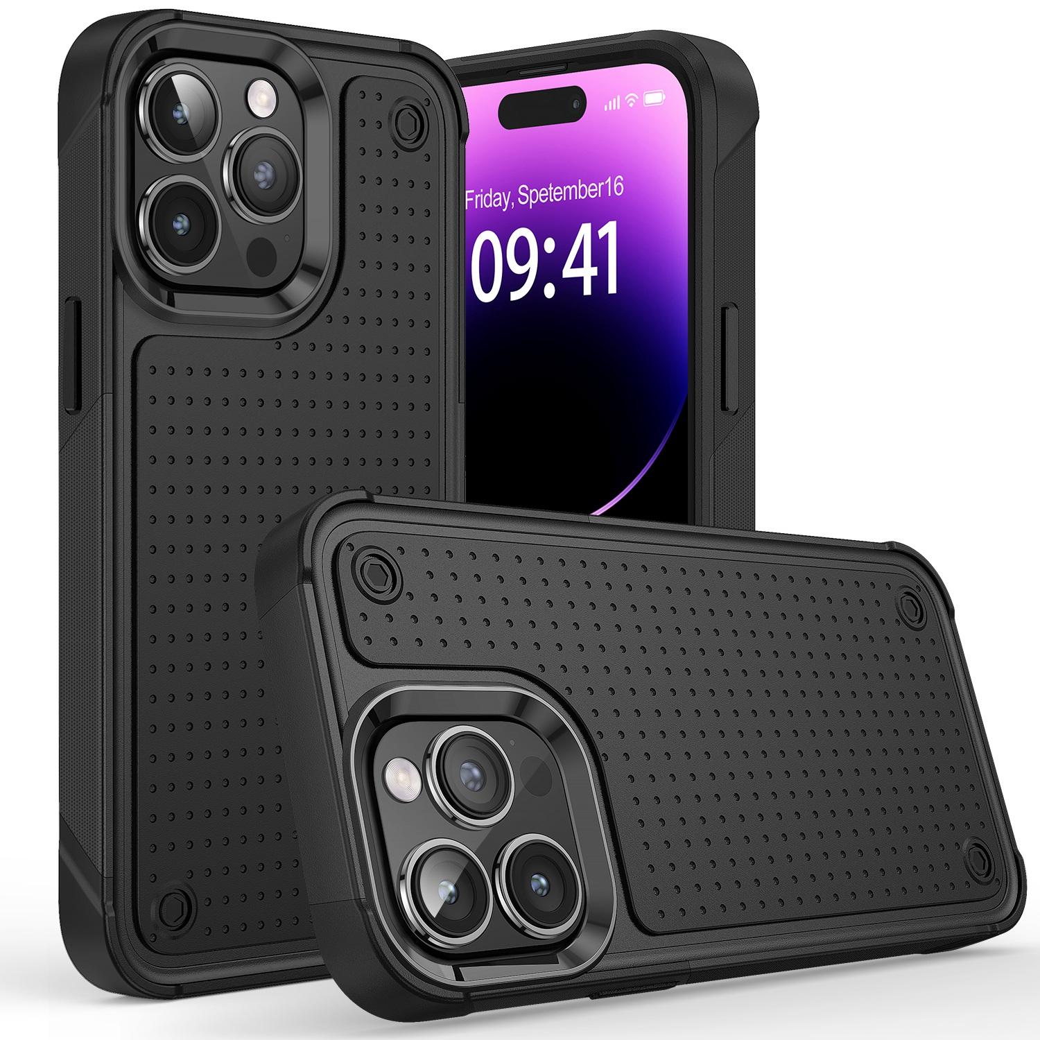 iPhone 15 DOT Series Thick Beautiful Hybrid Case Cover