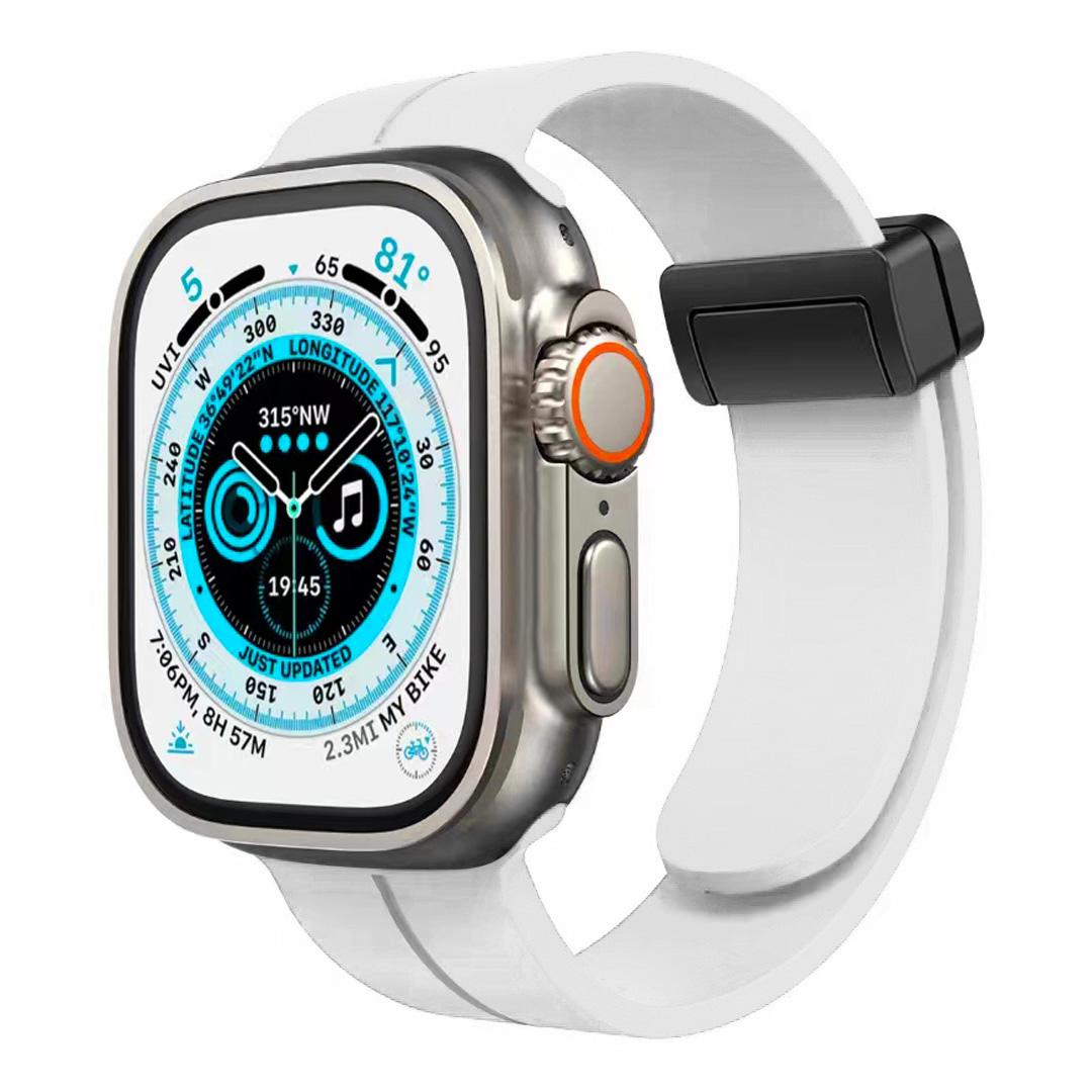 Magnetic Buckle Silicone Band for Apple Watch 42mm/44mm/45mm – Premium Soft Strap Compatible with Series 9 to 1, SE & Ultra, photo 9 of 9
