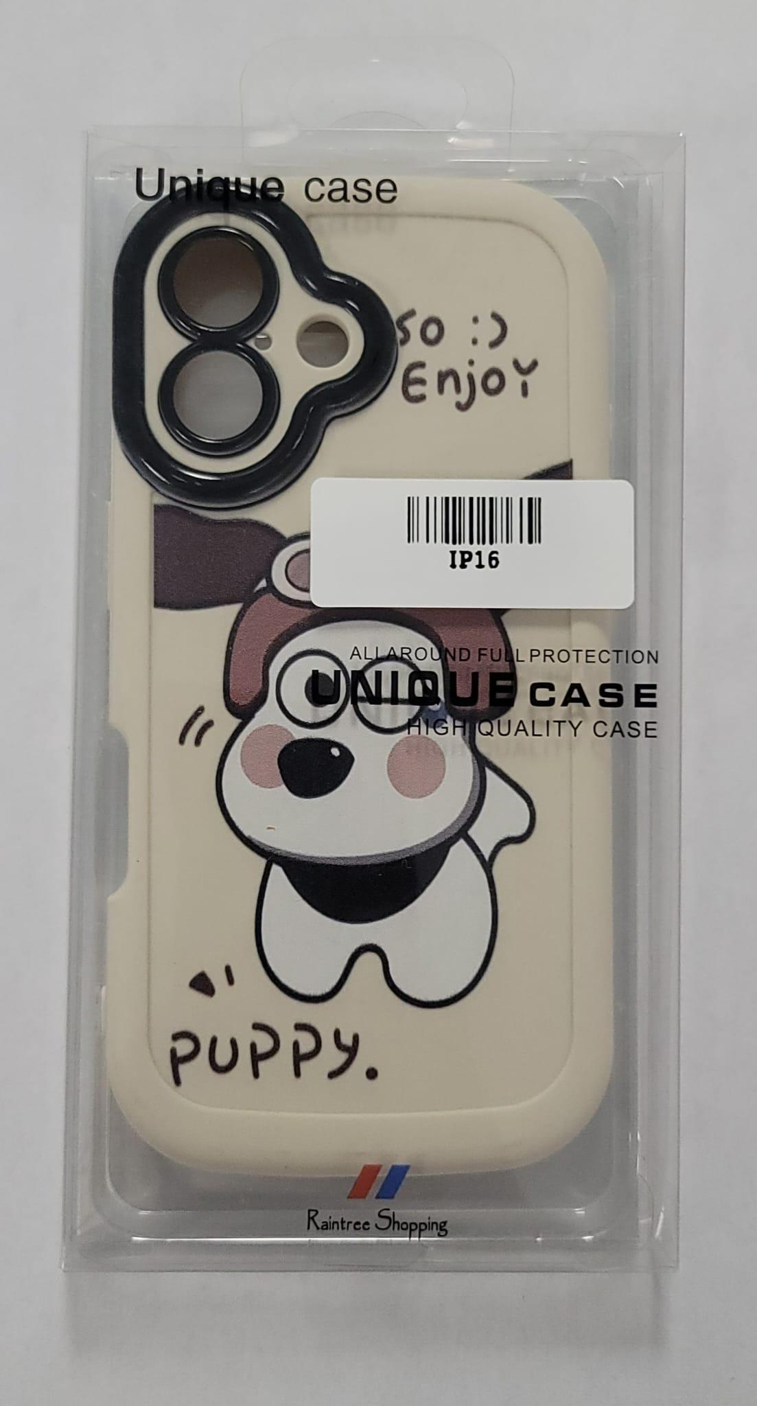 Blushy Pup Vibes Case – IP16 Edition