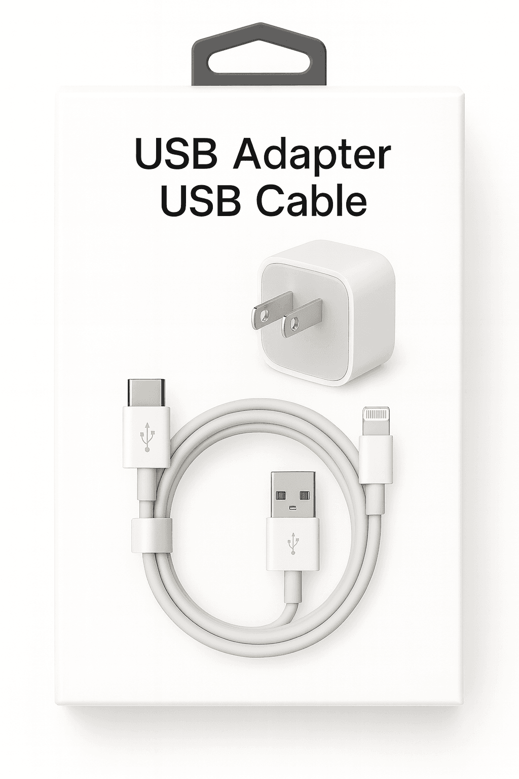 USB-A Wall Charger and USB-A to USB-C Cable, photo 2 of 2