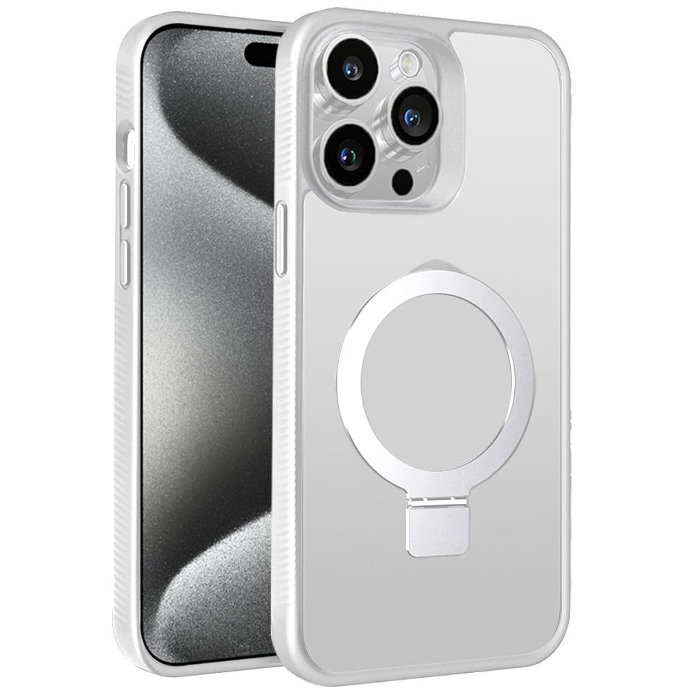 iPhone 15 Pro Max Skin-Touch Magnetic Hybrid Case – Soft Finish with Kickstand & Metal Ring, photo 2 of 6