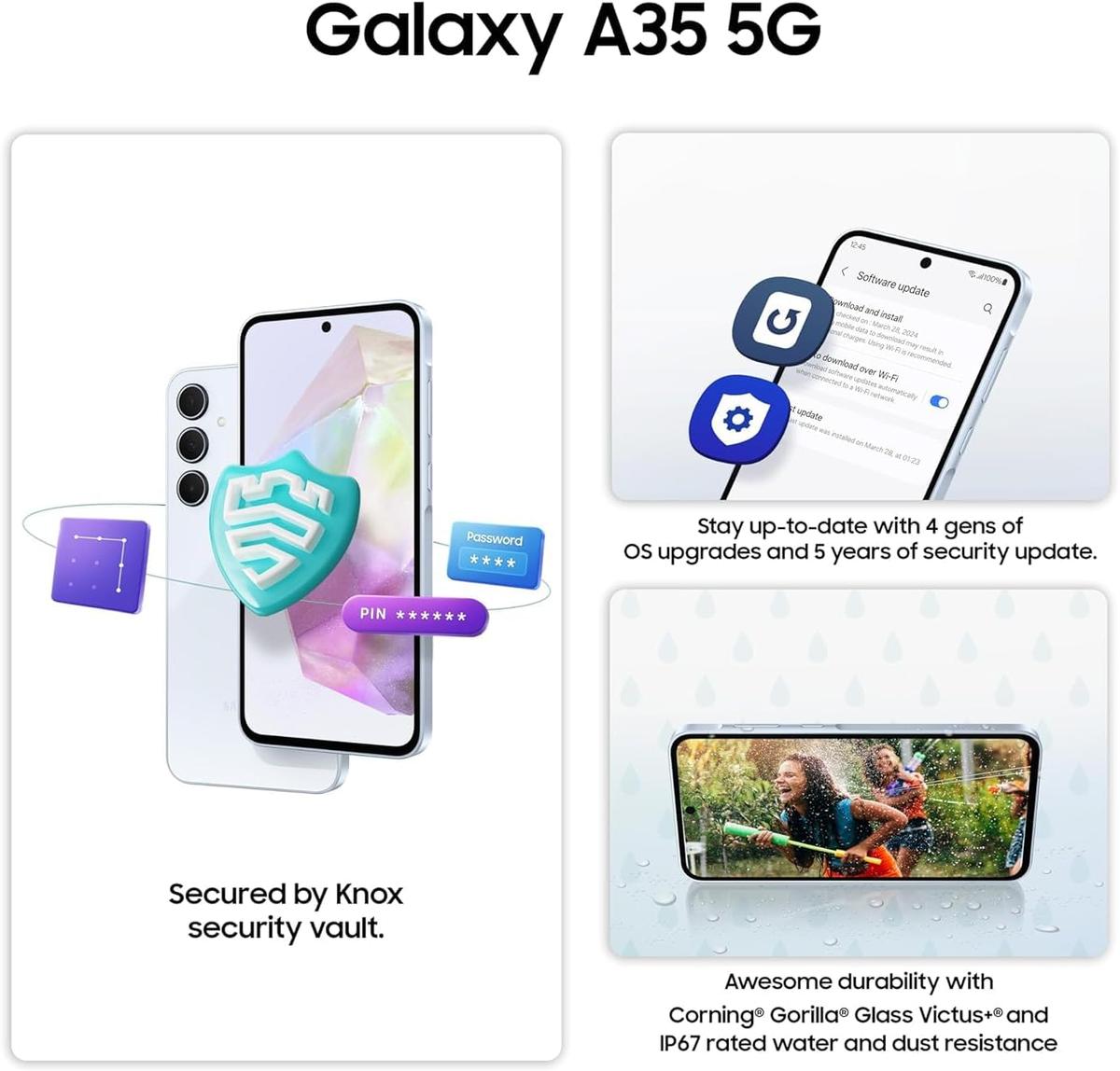 Samsung Galaxy A35 5G 128GB – Fully Unlocked – Smooth Performance & Vibrant Display – A+ Grade (Like New) – 5 Months Warranty, photo 6 of 6