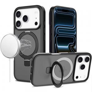 Apple iPhone 18 Pro Max Magnetic Matching Ring Stand Full Rotation Matte Hybrid- available in multiple colors, photo 2 of 4