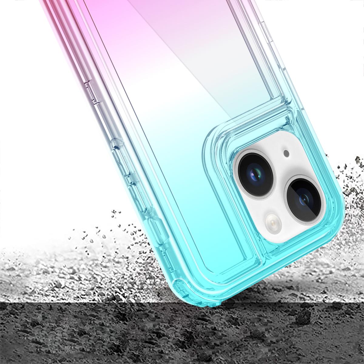 iPhone 13 Pro Max 3-in-1 Two-Tone Shockproof Transparent Hybrid Case – Dual-Layer Rugged Protection with Stylish Contrast, photo 4 of 5