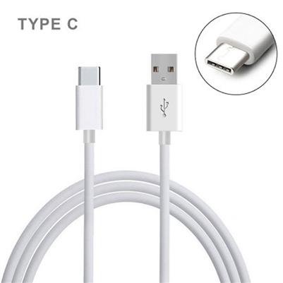 2-IN-1 3.1A Fast Dual USB Wall Charger+ Tpye C Charging Cable Cord for Samsung Note10 S8 S9 S10 in White, photo 3 of 4