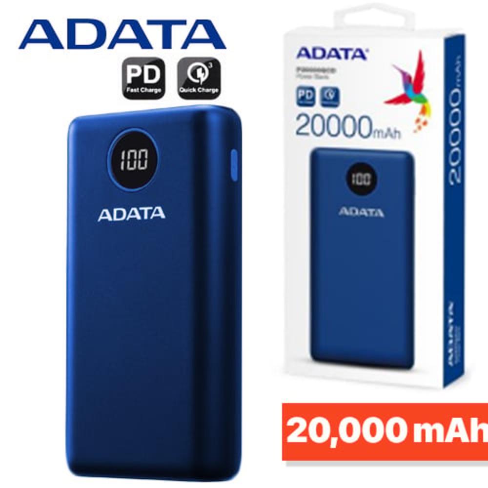 ADATA P20000QCD Power Bank-Blue