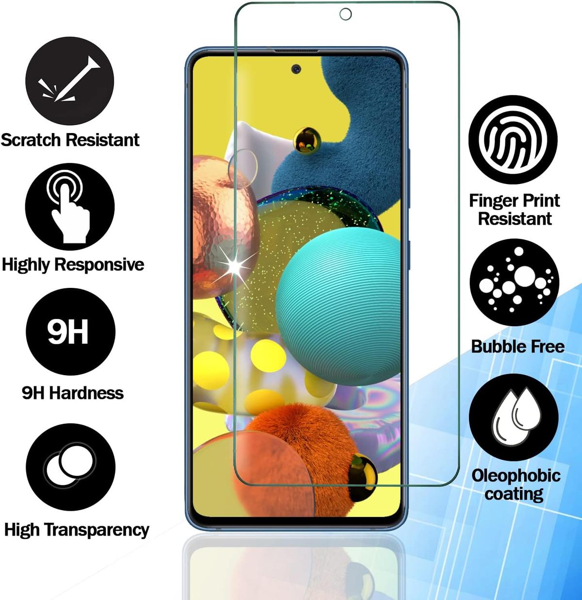 Tempered Glass Screen Protector for Samsung Galaxy A74 – Durable, Anti-Scratch & Crystal Clear