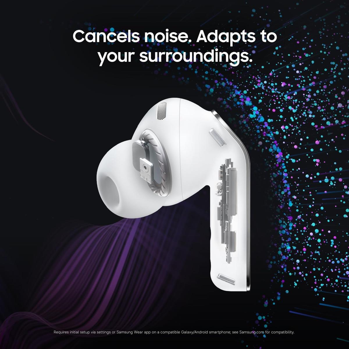 Samsung Galaxy Buds 4 Pro (2026) AI True Wireless Bluetooth Earbuds, White | Hi-Res Audio, 2-Way Speaker, ANC 2.0, Optimized Comfort, IP57 (White), photo 4 of 7